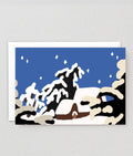 Snow Scene Holiday Greeting Card