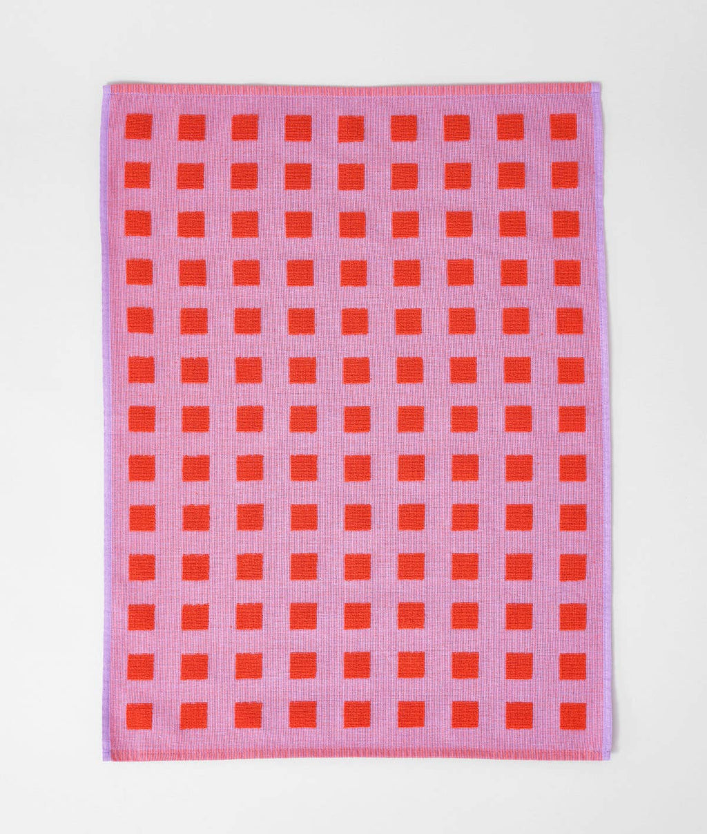 Squares Woven Tea Towel