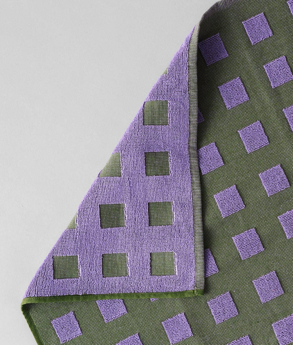 Squares Woven Tea Towel