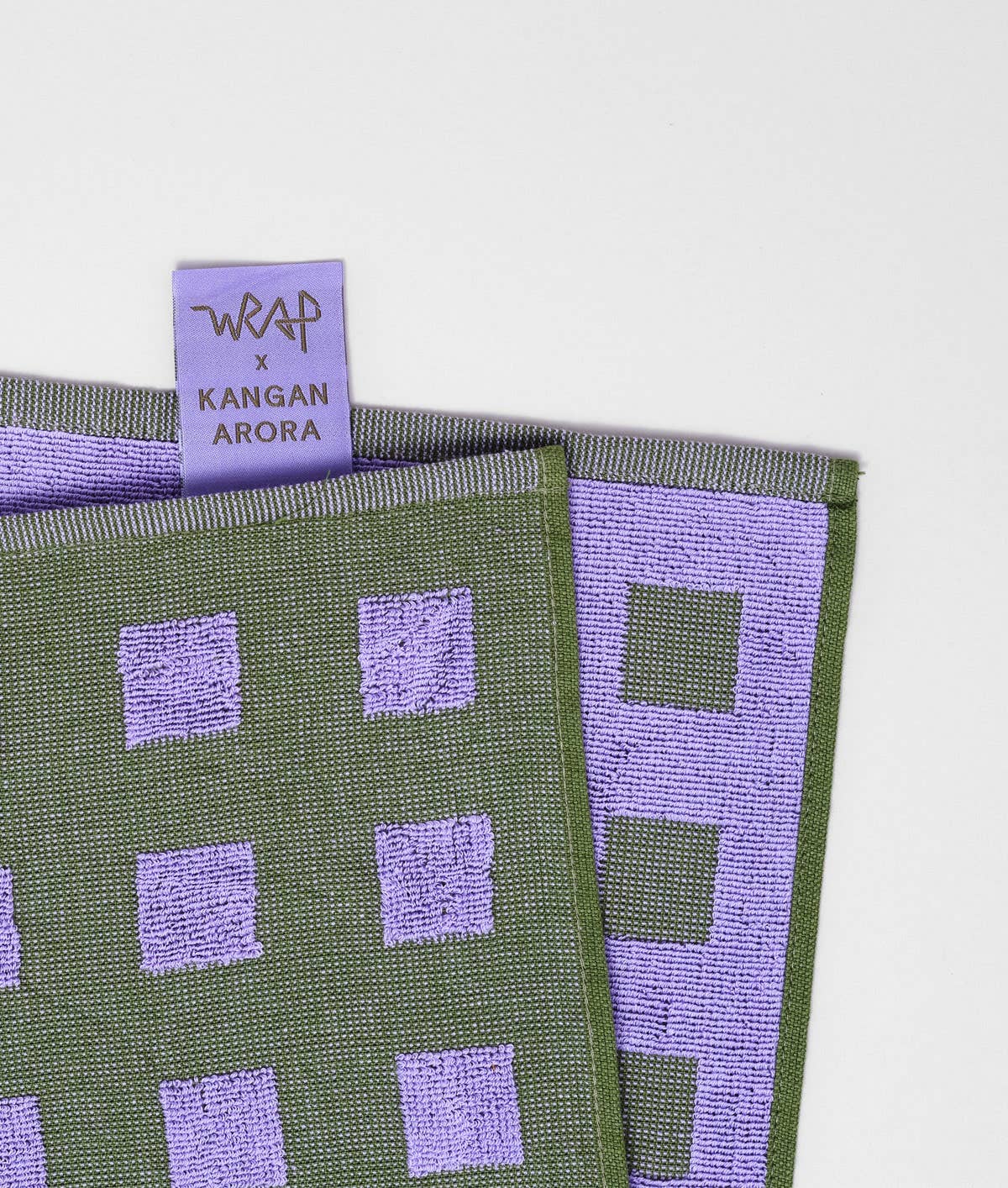 Squares Woven Tea Towel