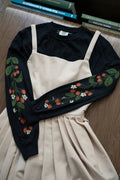 Strawberry Runner Long Sleeve Tee - Black