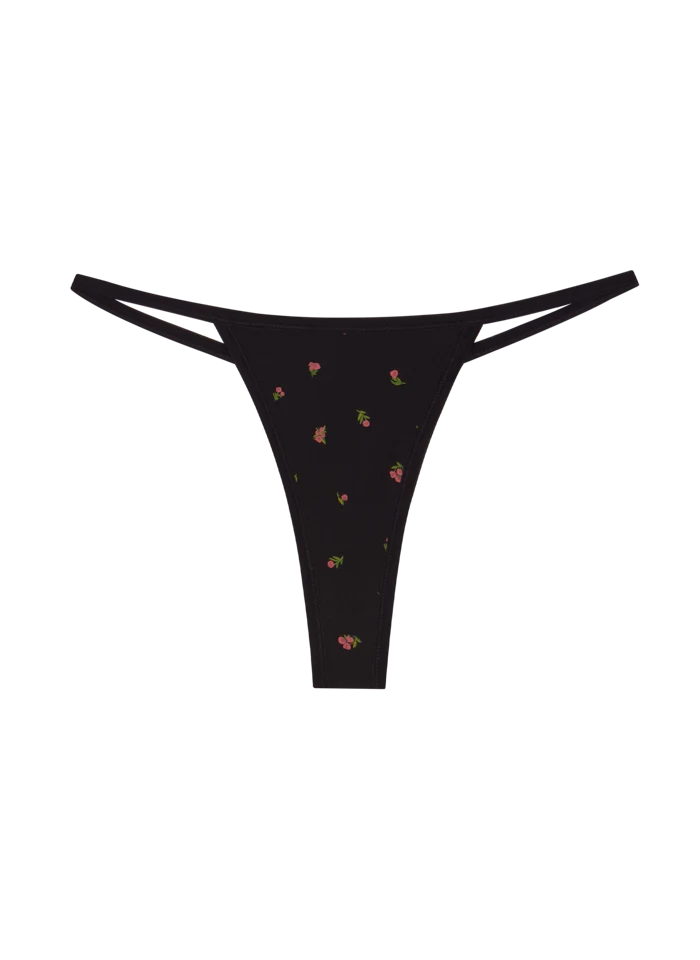 Mineral String Thong 2.0 - Midnight Rose