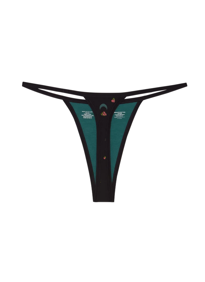 Mineral String Thong 2.0 - Midnight Rose