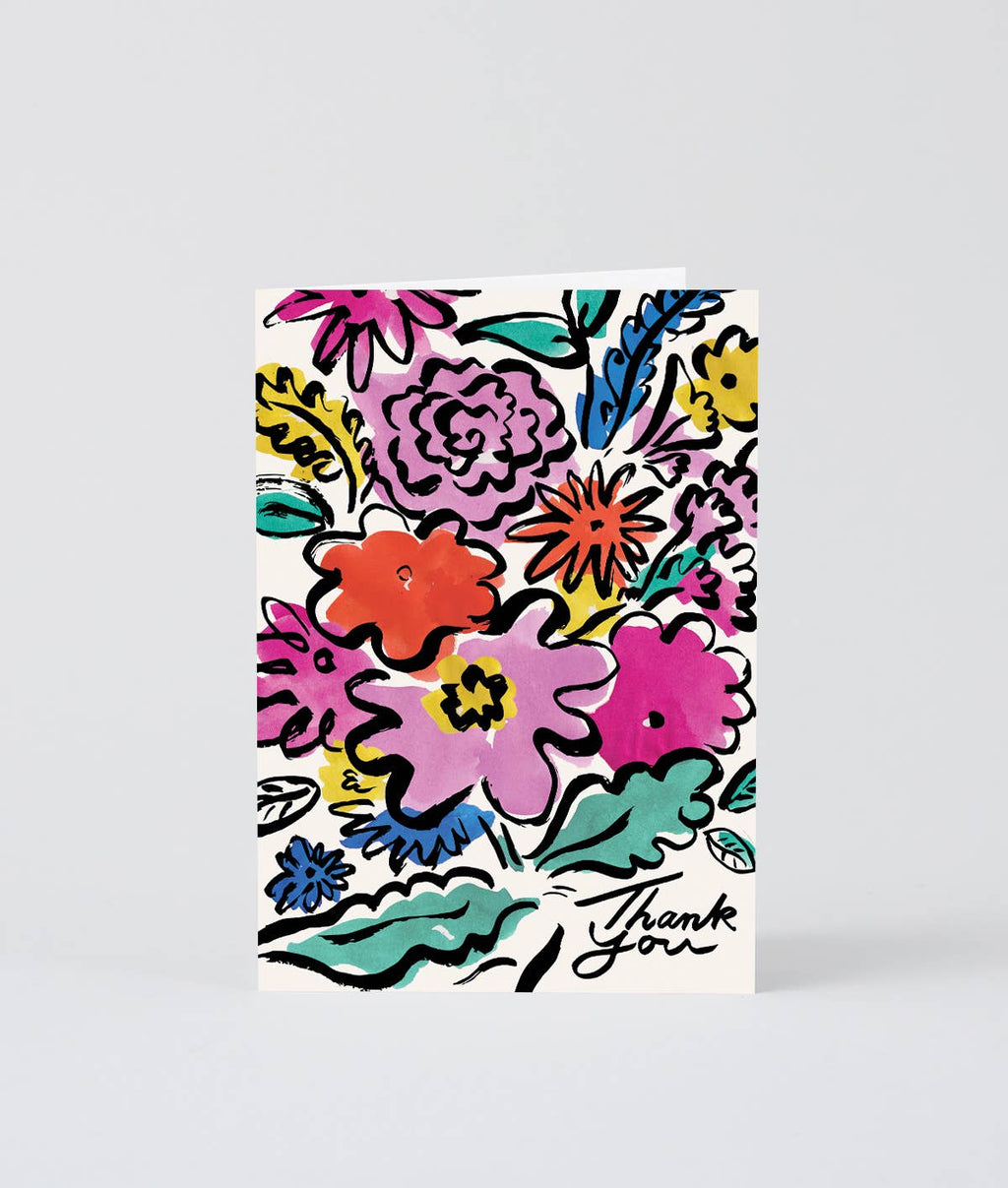 Thank You Flower Arrangement Greeting Card