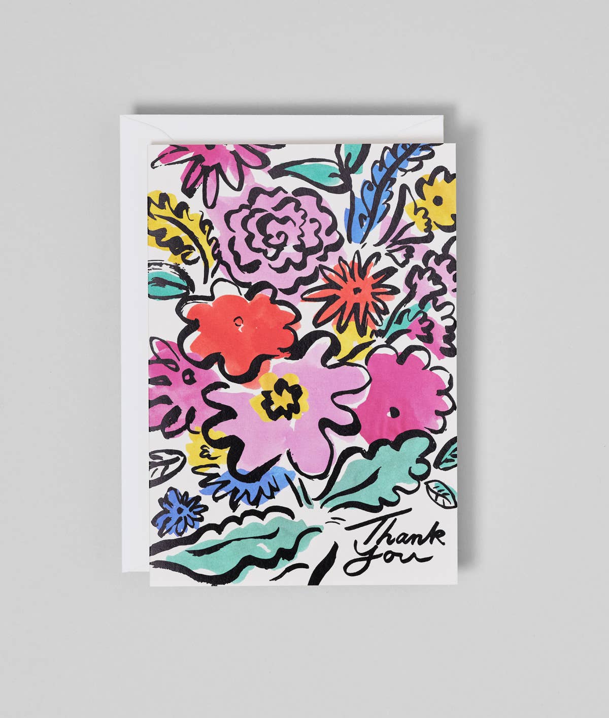 Thank You Flower Arrangement Greeting Card