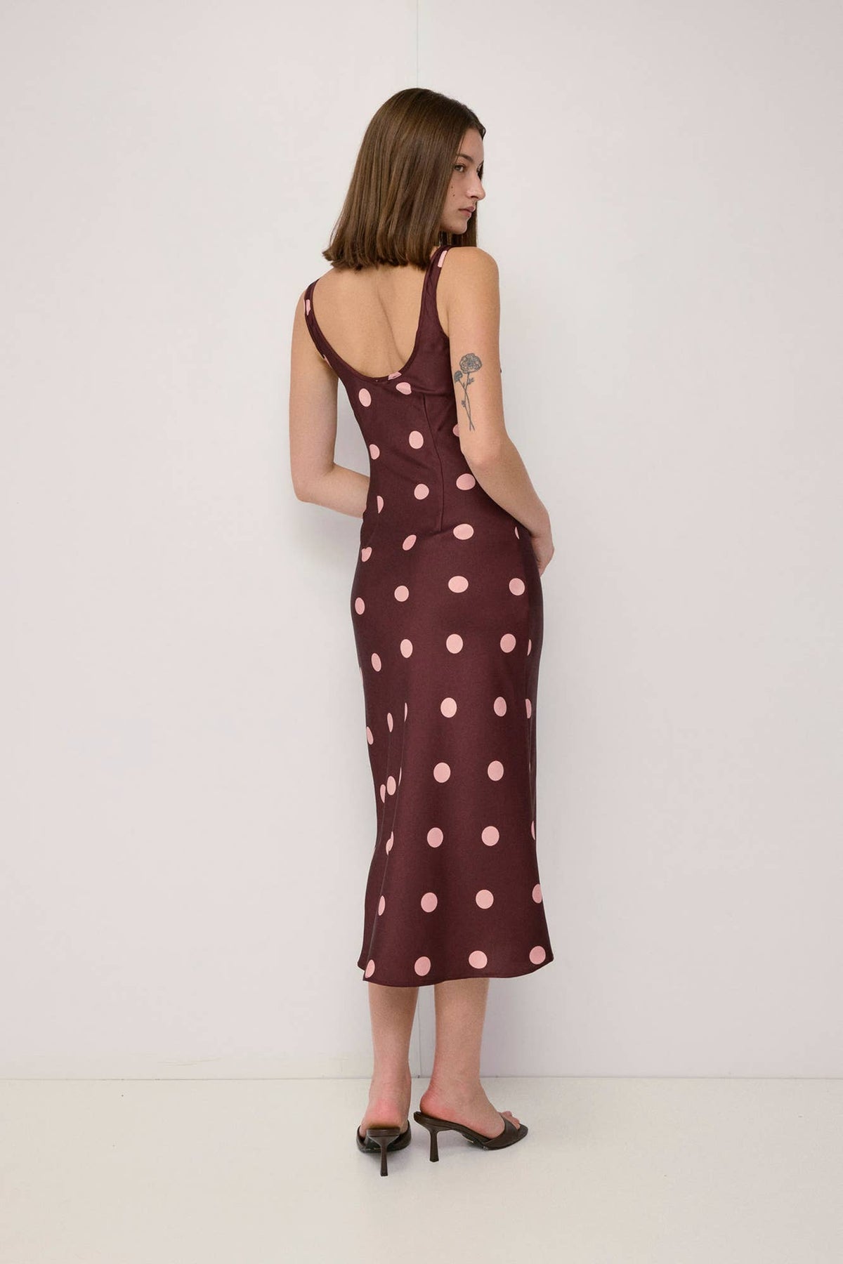 The Aria Dress - Burgundy/Pink