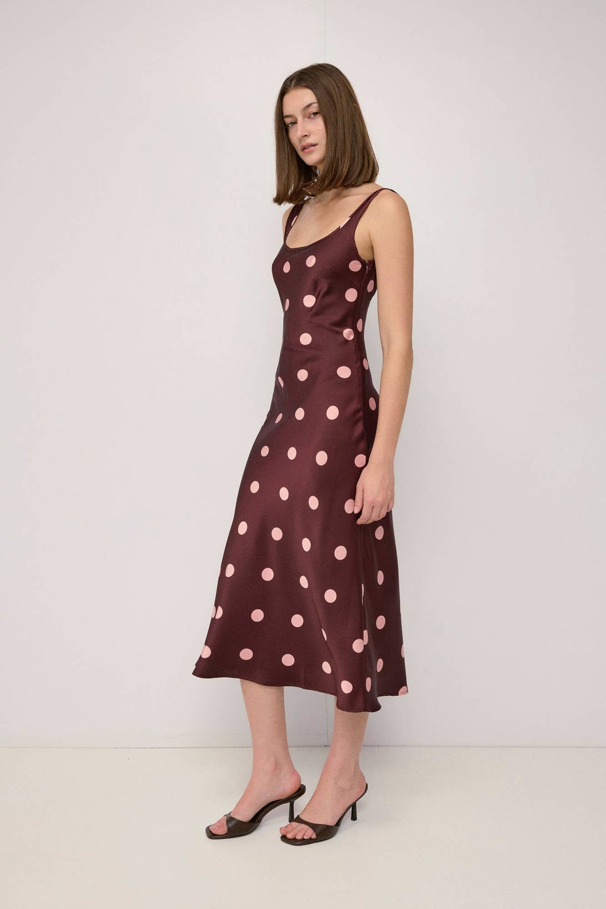 The Aria Dress - Burgundy/Pink