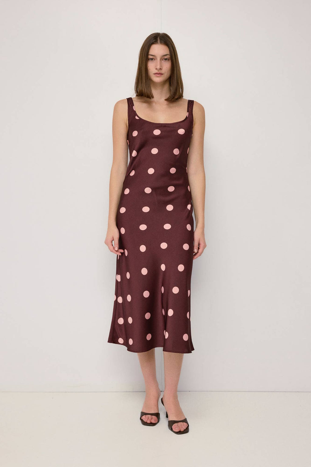 The Aria Dress - Burgundy/Pink
