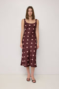 The Aria Dress - Burgundy/Pink