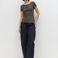 The Britney Top - Navy/Taupe
