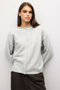 The Deanna Cardigan - Light Heather Grey