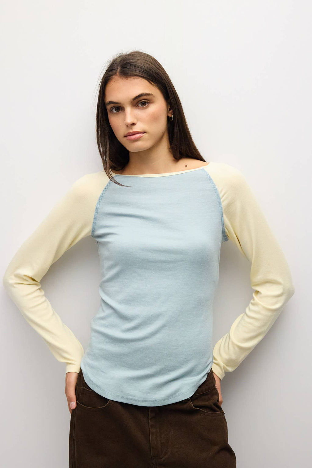 The Jillian Top - Blue/Yellow