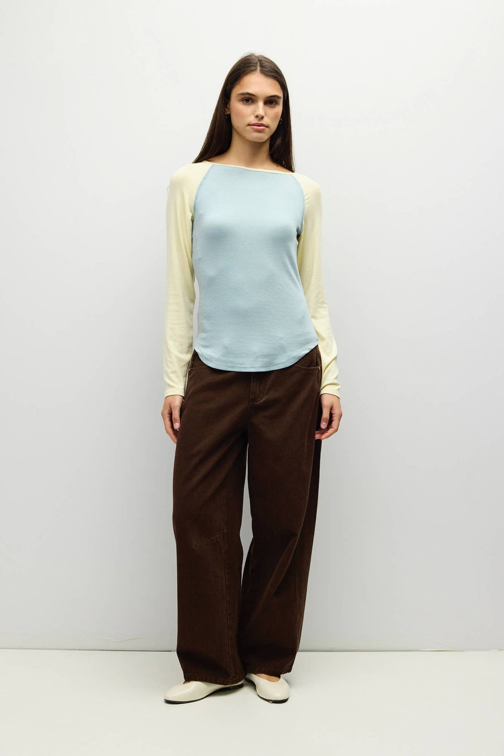 The Jillian Top - Blue/Yellow
