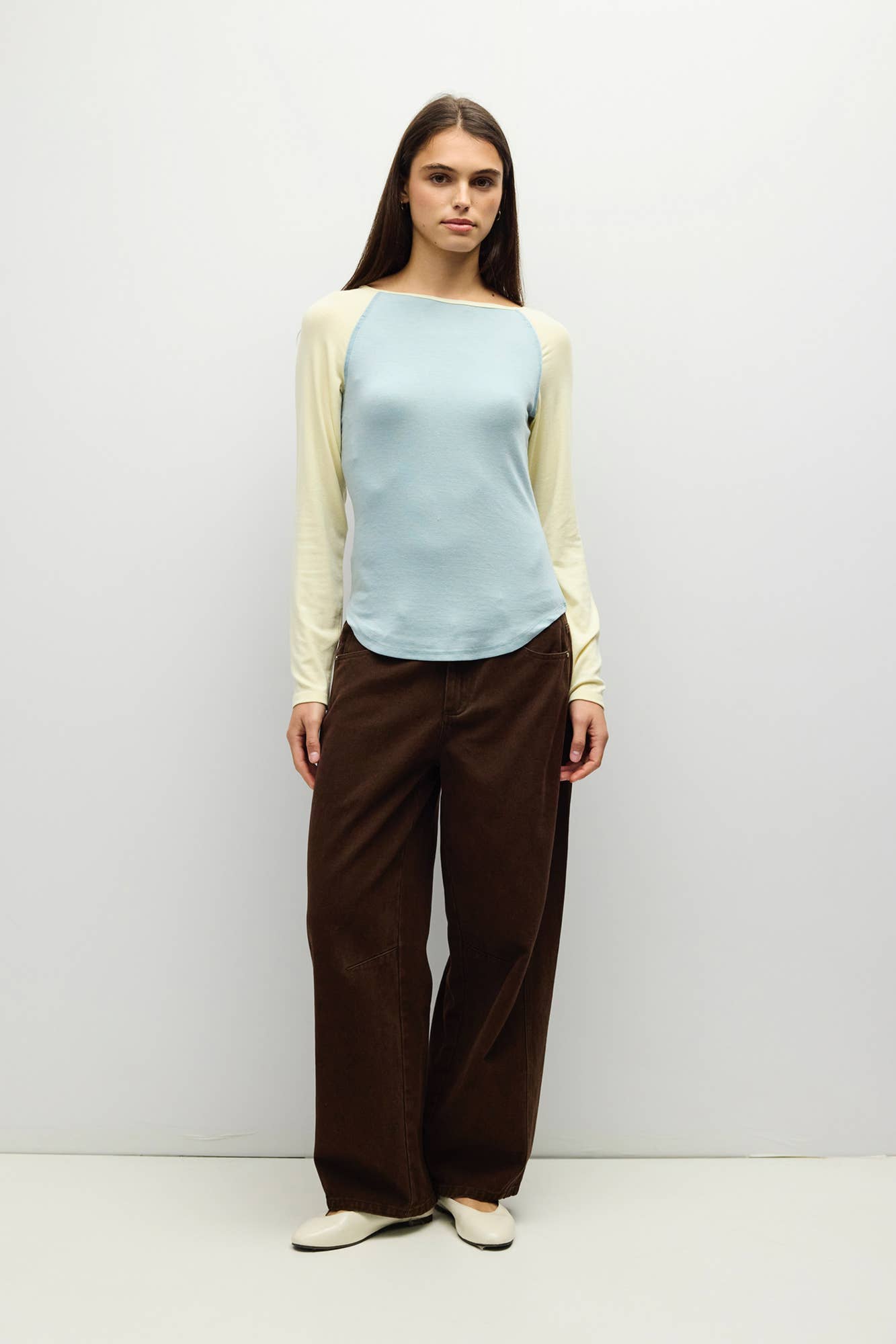 The Jillian Top - Blue/Yellow