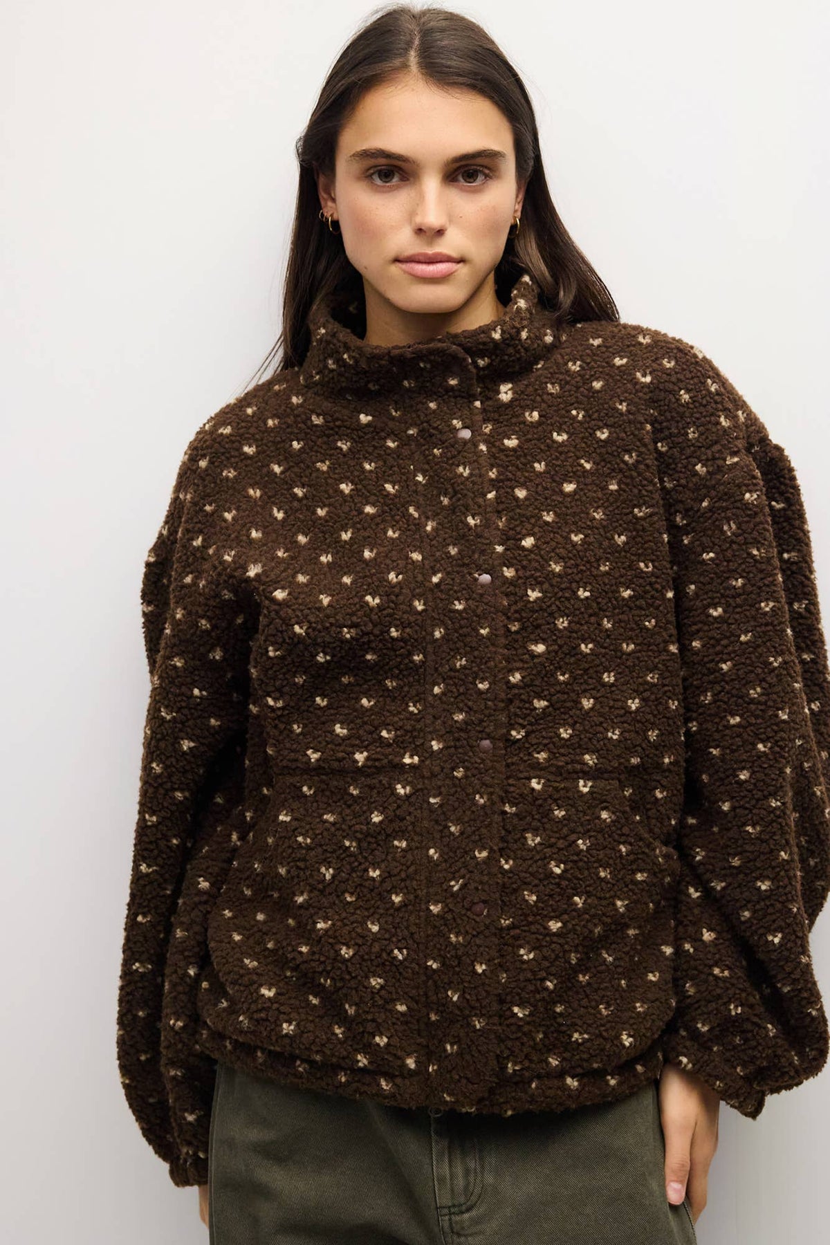 The Leslie Jacket - Brown/Cream