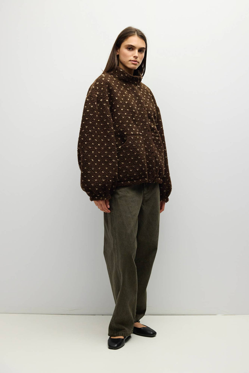 The Leslie Jacket - Brown/Cream