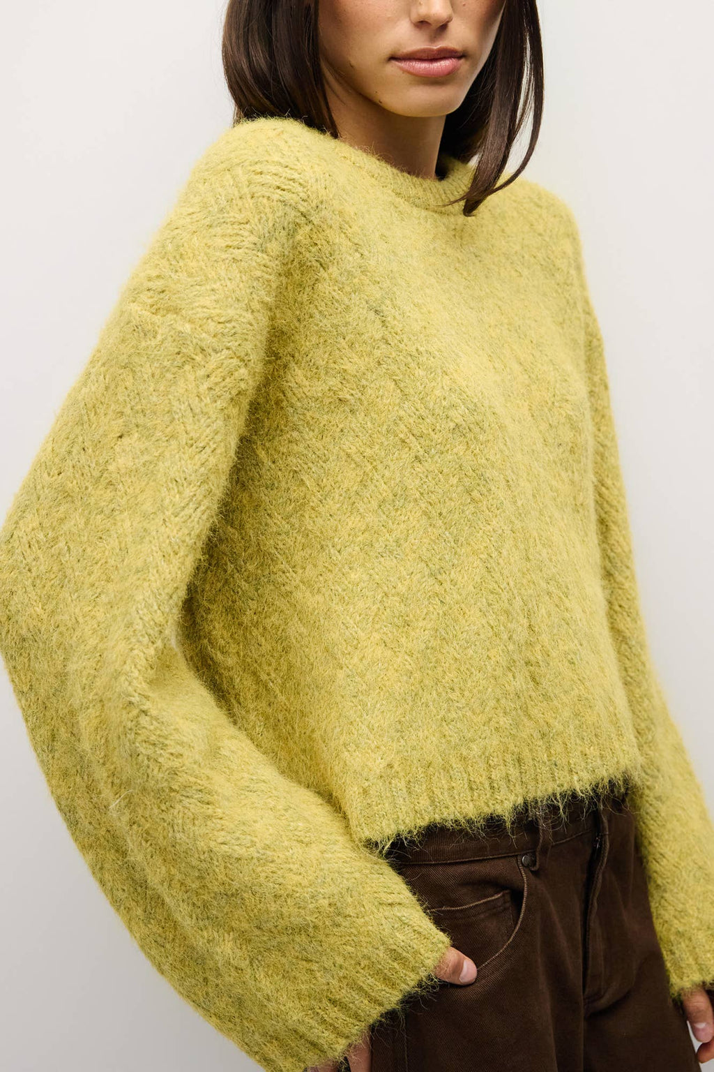 The Lila Sweater - Chartreuse