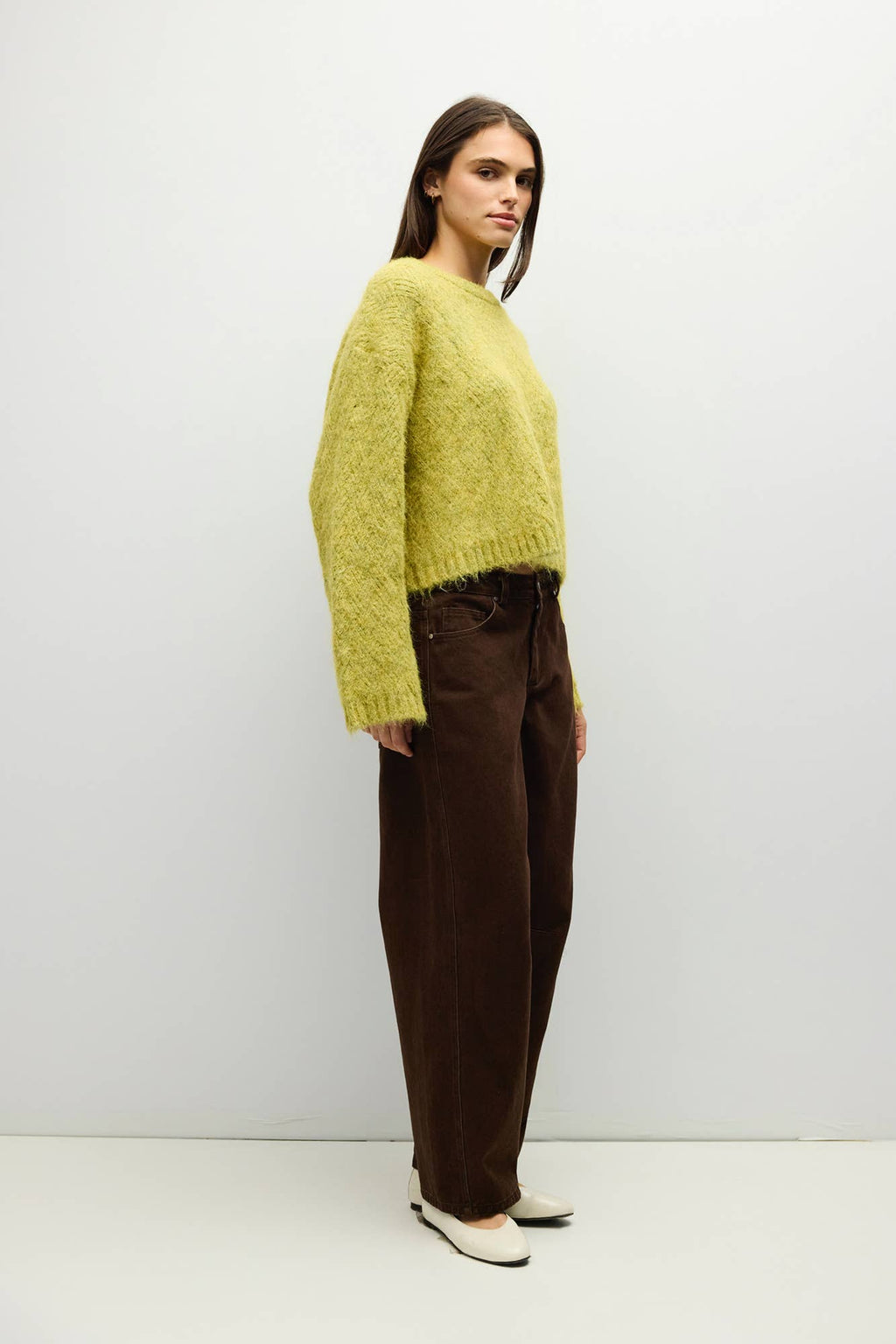 The Lila Sweater - Chartreuse