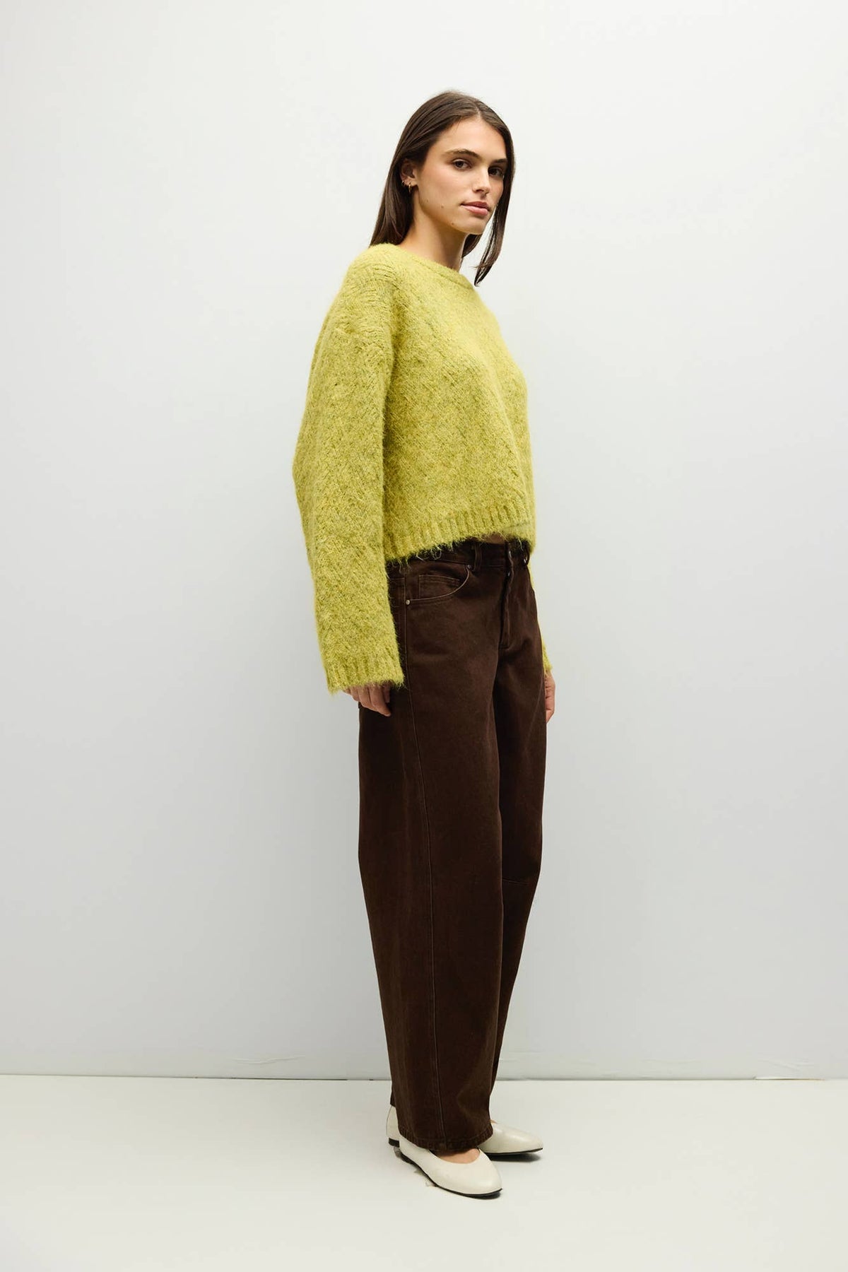 The Lila Sweater - Chartreuse