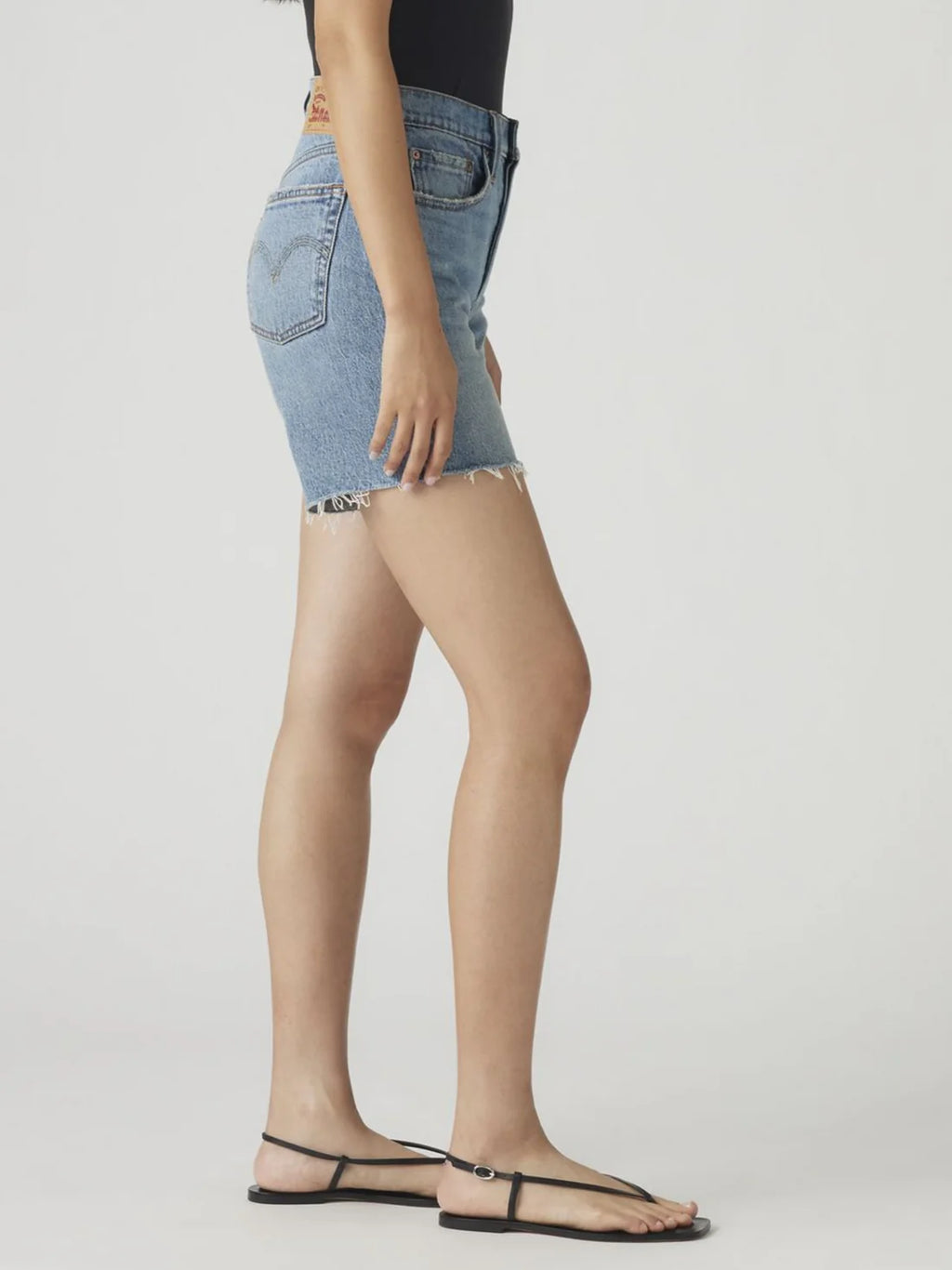 501 Mid Thigh Short - Ticked & Untied