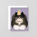 Tuxedo Cat Greeting Card