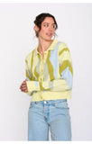 Yellow Collared Cardigan