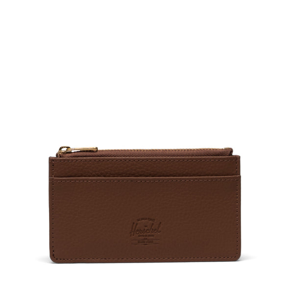 Oscar Large Card Holder Vegan Leather - Saddle Brown