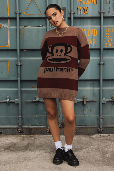 Daisy Street X Paul Frank Intarsia Knitted Jumper Dress
