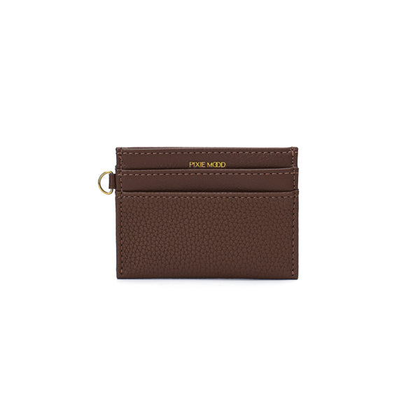Alex Card Holder - Espresso Pebbled