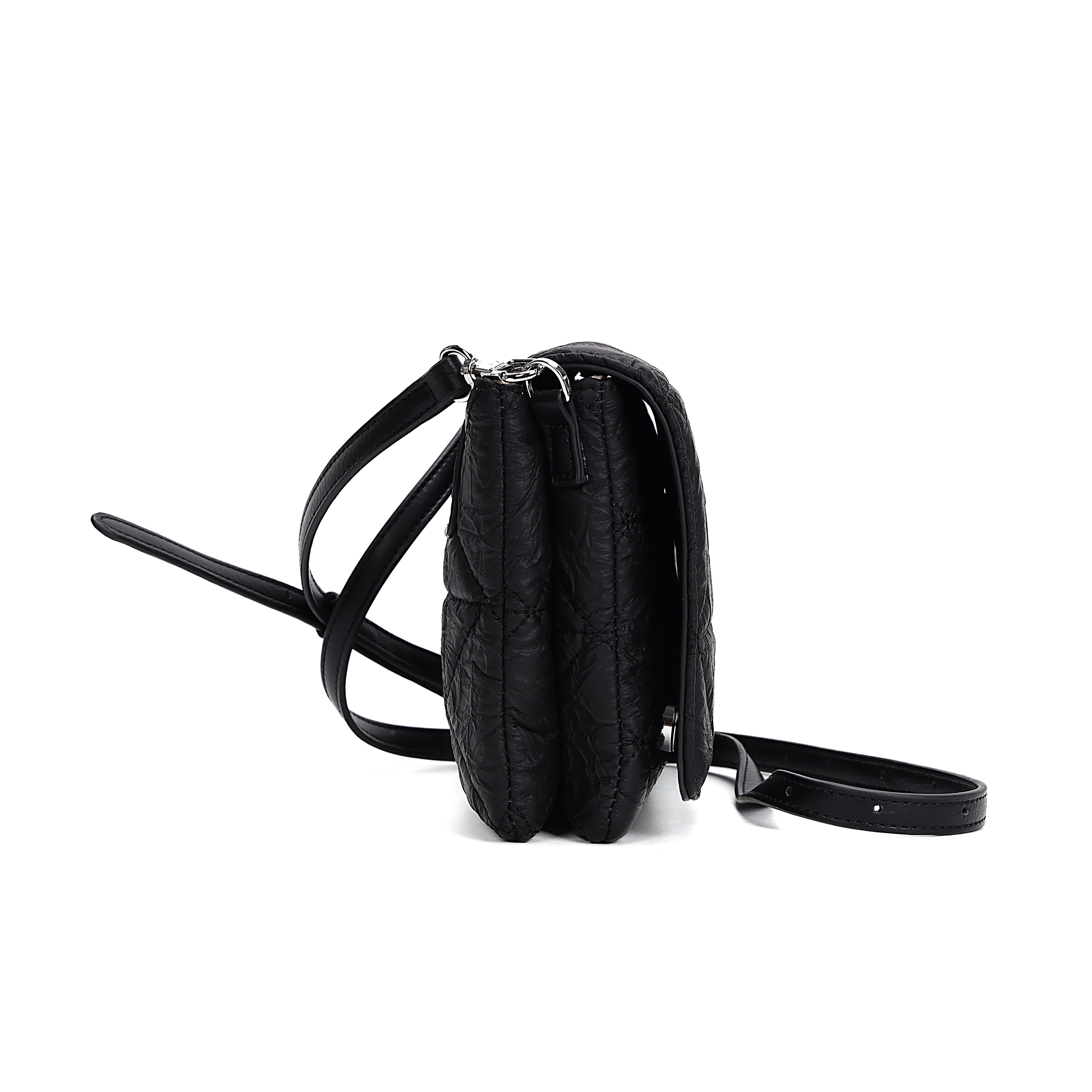 Gianna Crossbody - Black Quilted