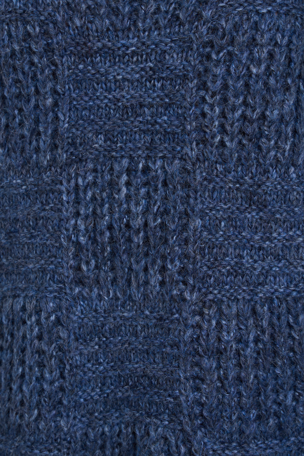 Boatneck Squares Jumper - Blue