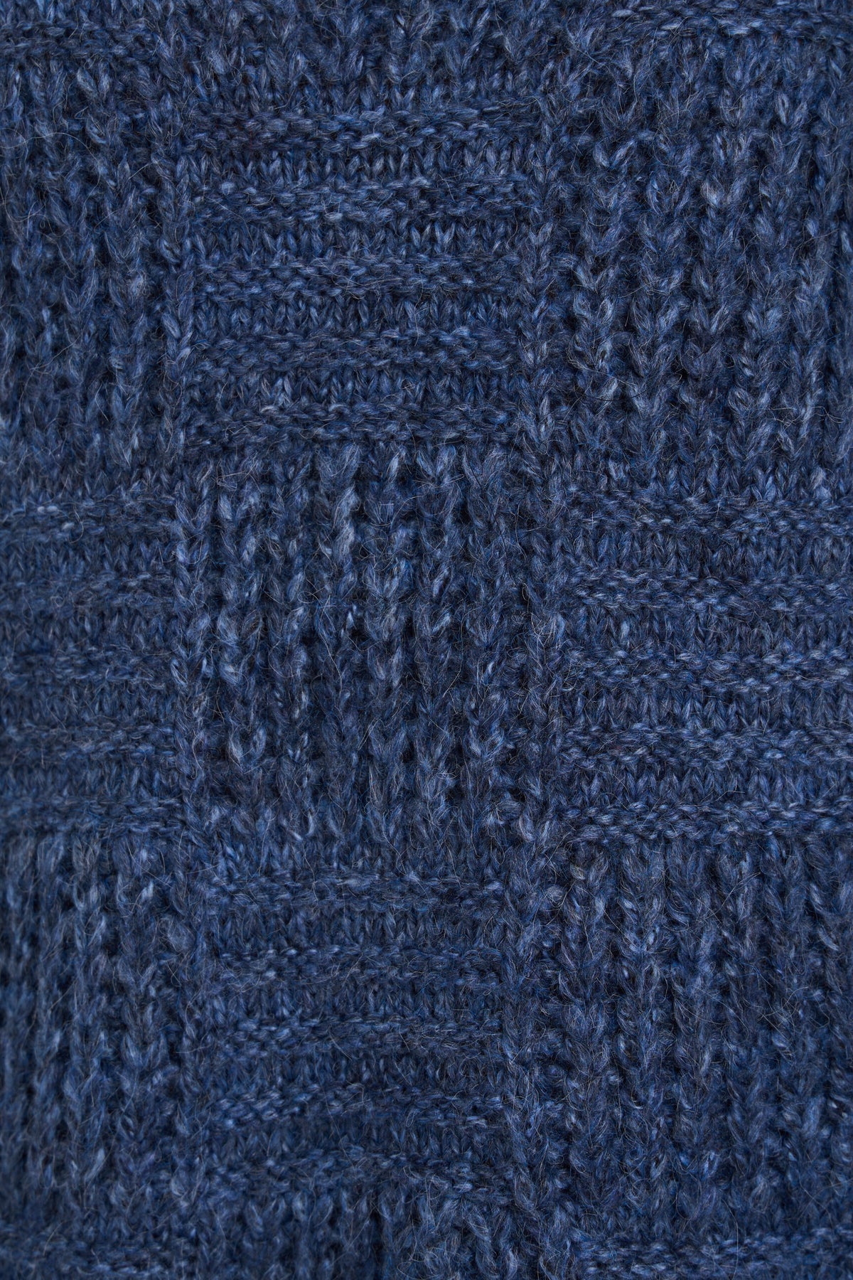Boatneck Squares Jumper - Blue