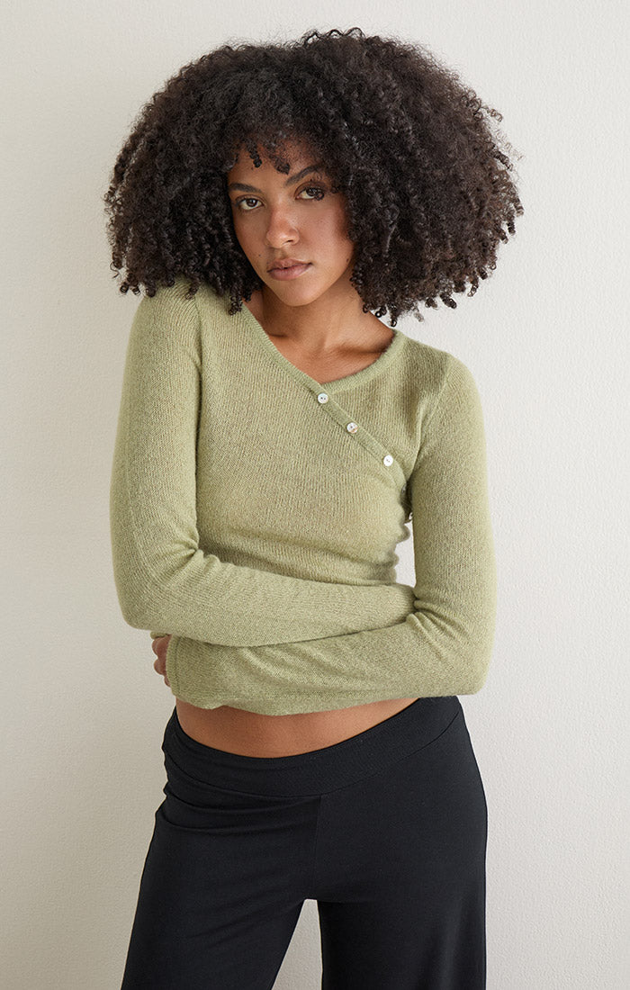 Elanur Top - Sage Green