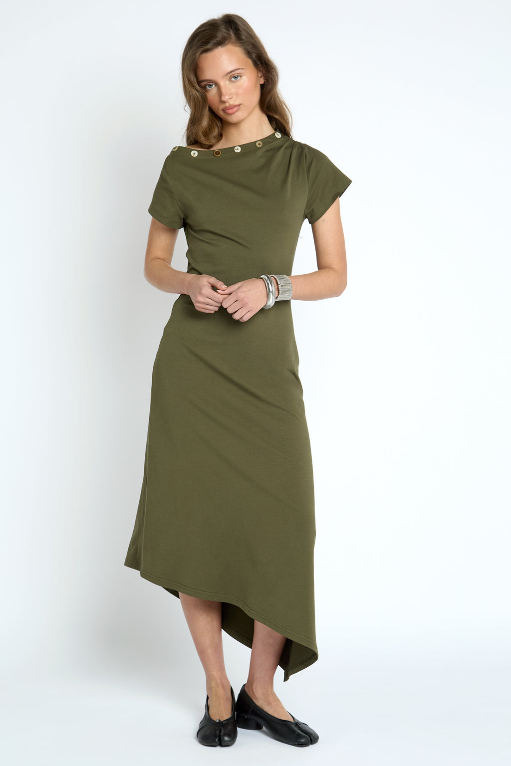 Lumina Midaxi Dress - Khaki