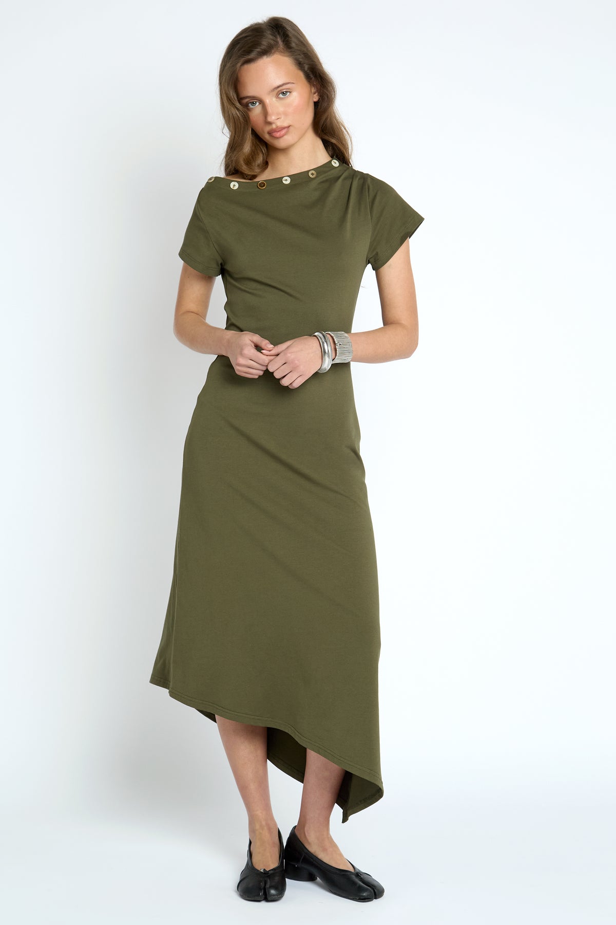 Lumina Midaxi Dress - Khaki