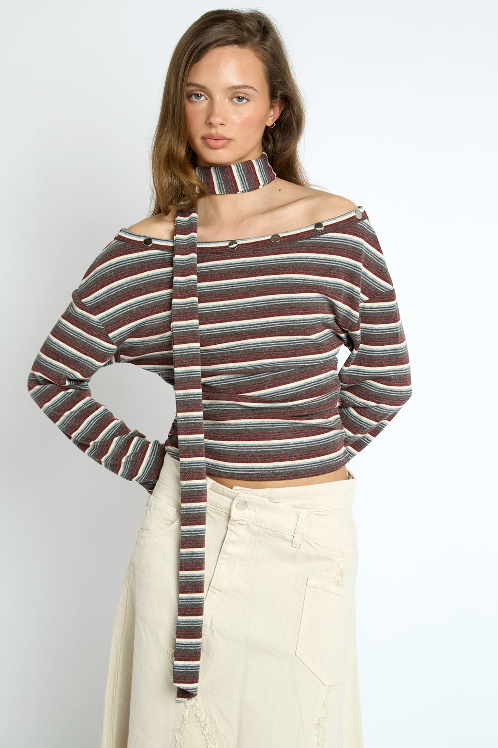 Destiny Top - Multi Stripe