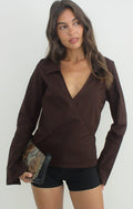 Ratko Shirt - Bitter Chocolate Poplin