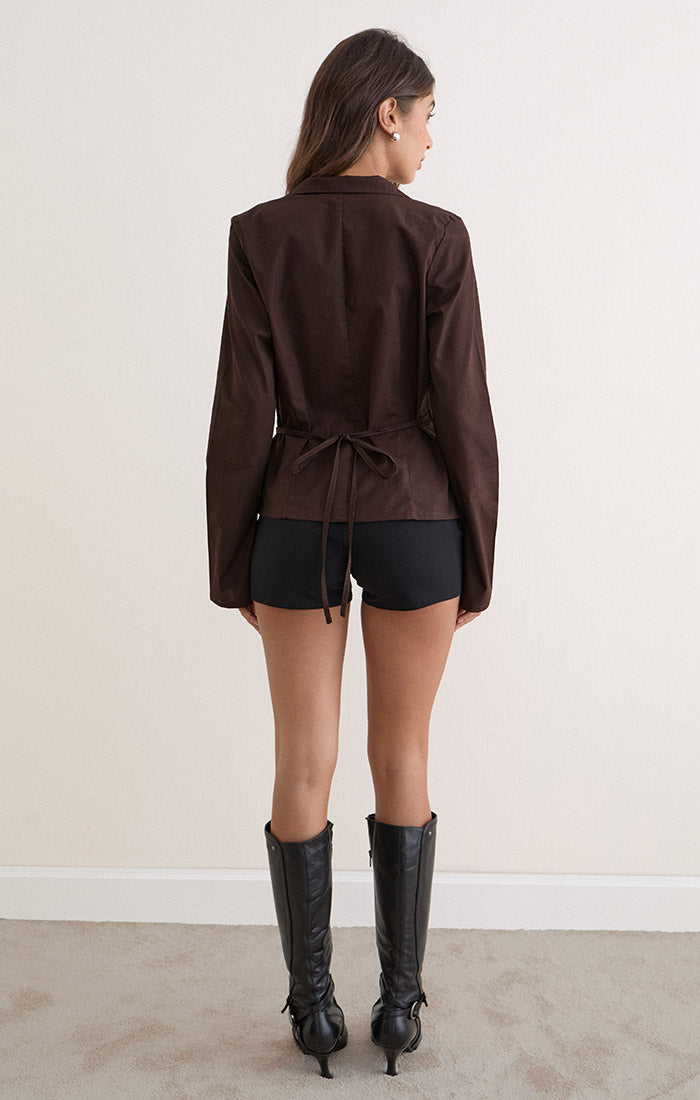 Ratko Shirt - Bitter Chocolate Poplin