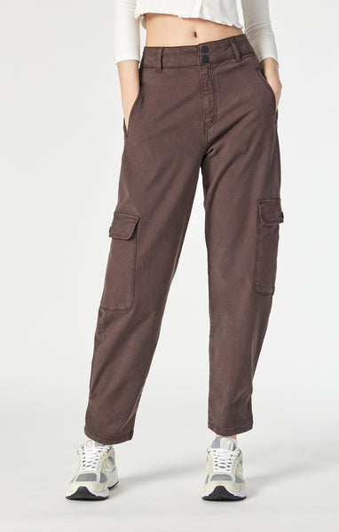 Elsie Cargo Pants - Java Lux Twill