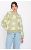 Green Floral Pullover