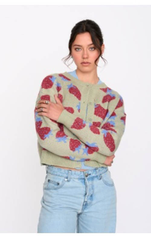Strawberry Cardigan