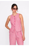 Pink Stripe Vest