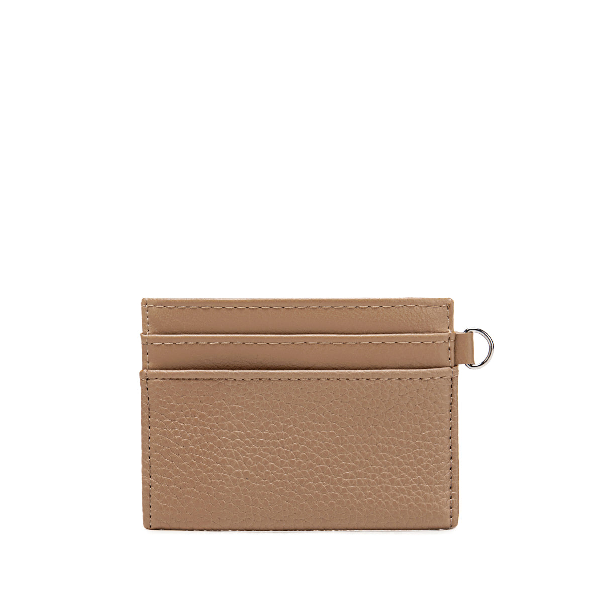 Alex Card Holder - Latte Pebbled
