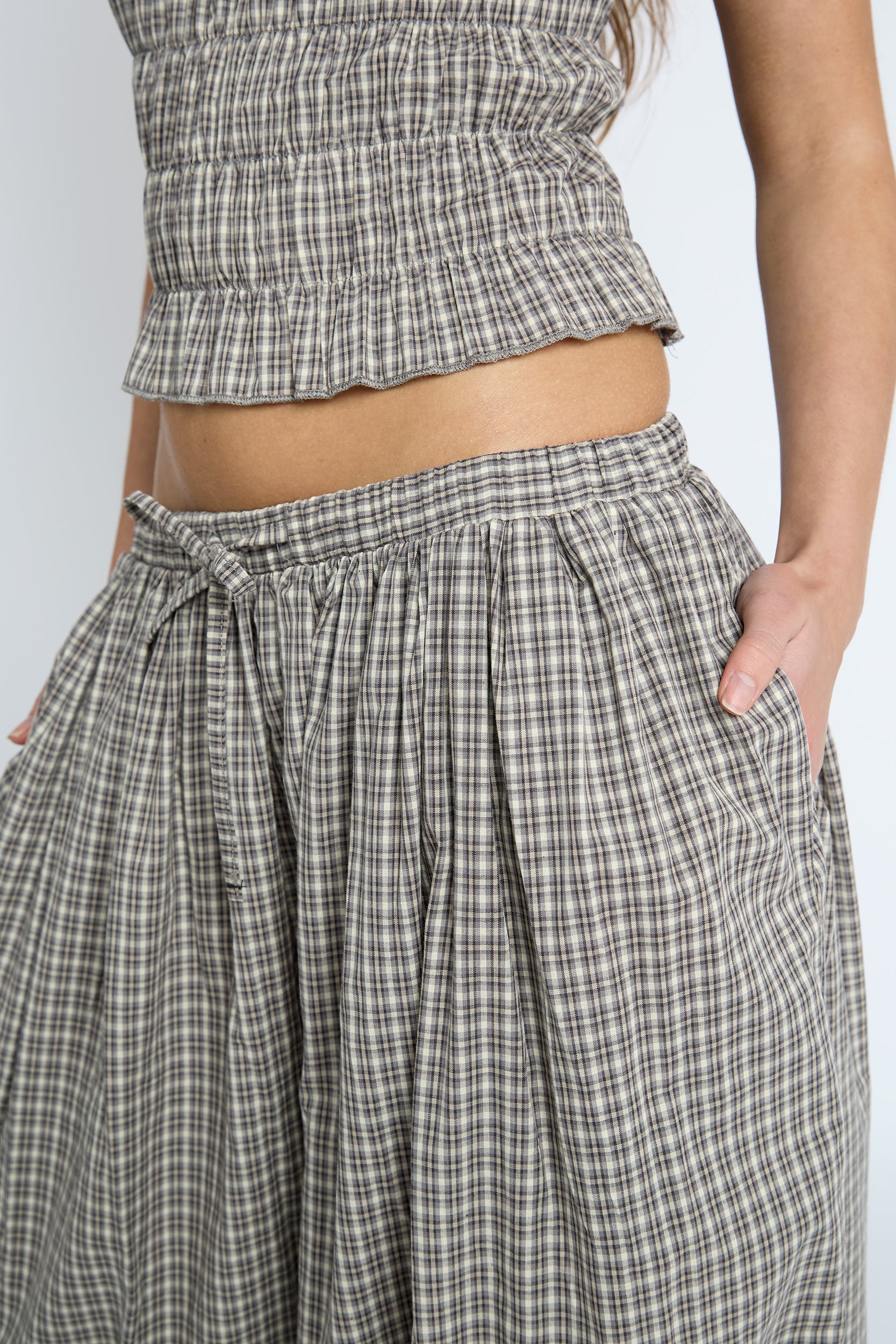Sesame Trouser - Brown Check