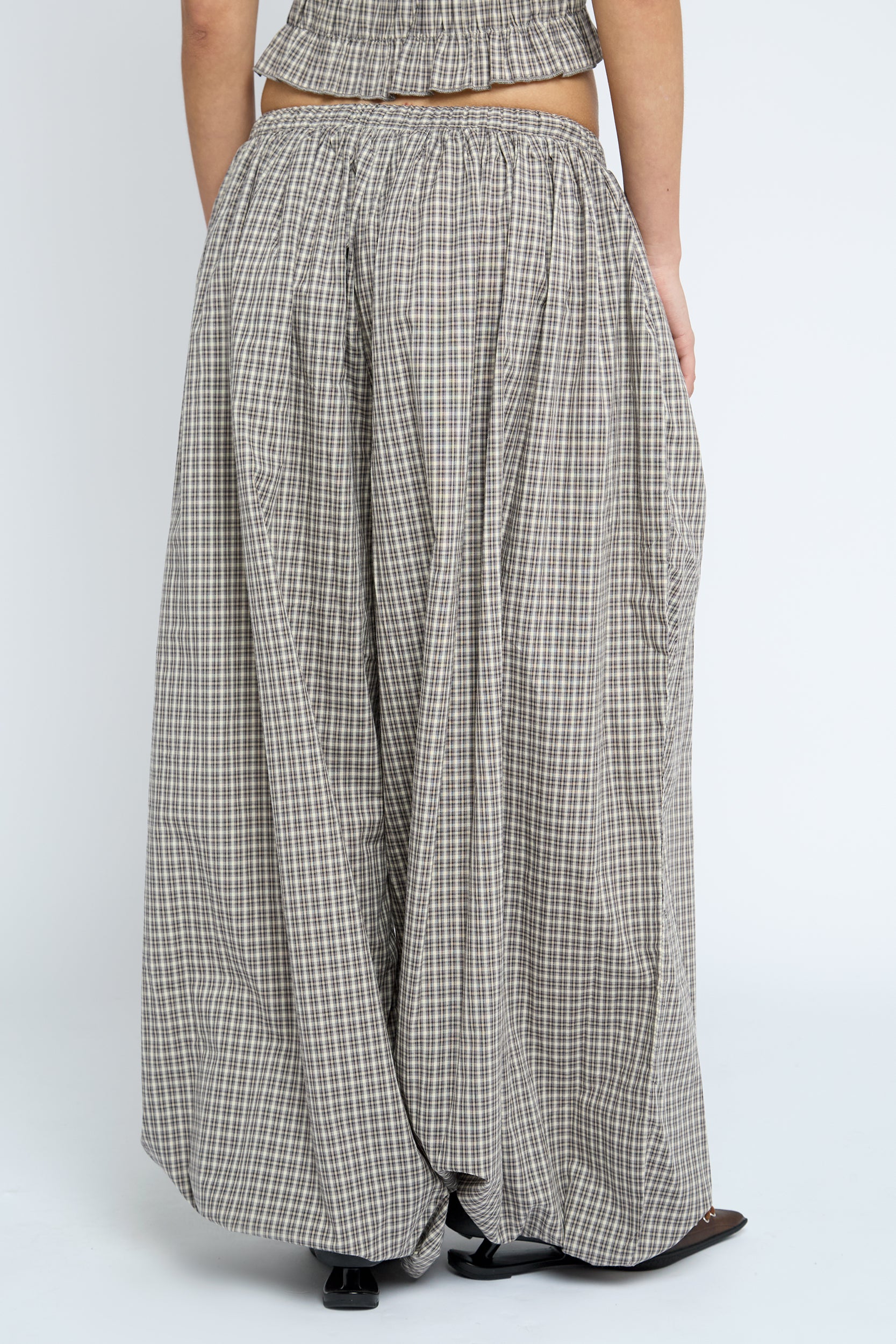 Sesame Trouser - Brown Check