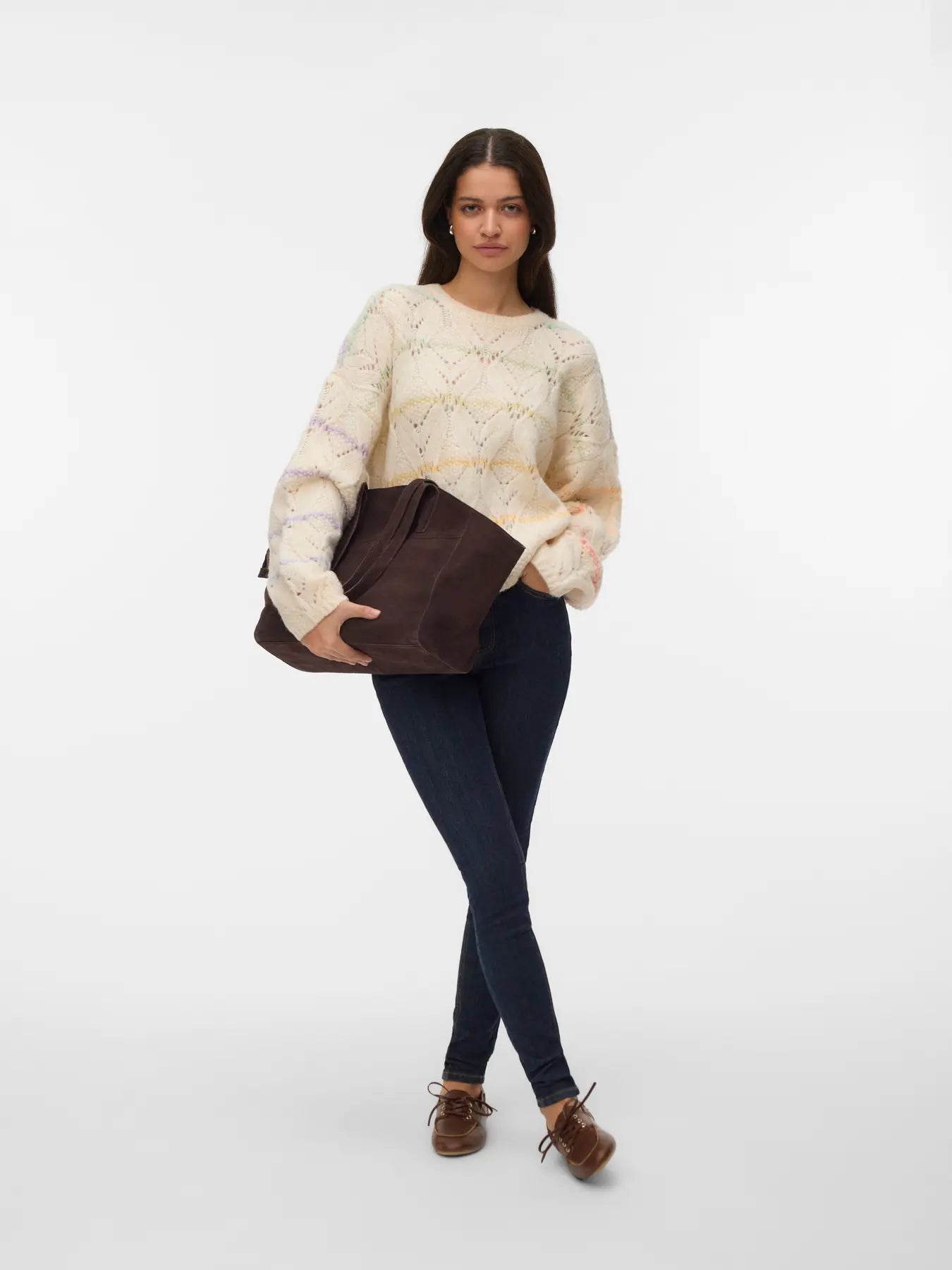Hatty Stitch Pullover - Birch Space Dye