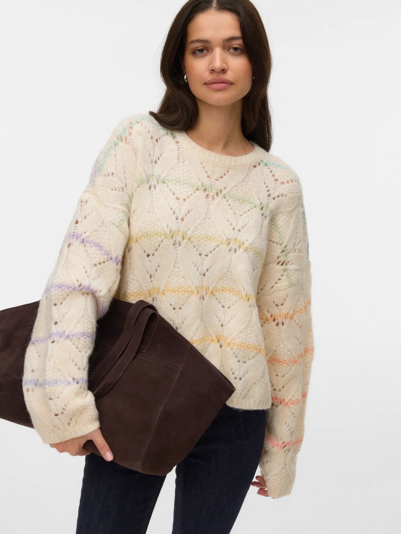 Hatty Stitch Pullover - Birch Space Dye