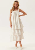 Peach Sleeveless Dress - Cloud Dancer