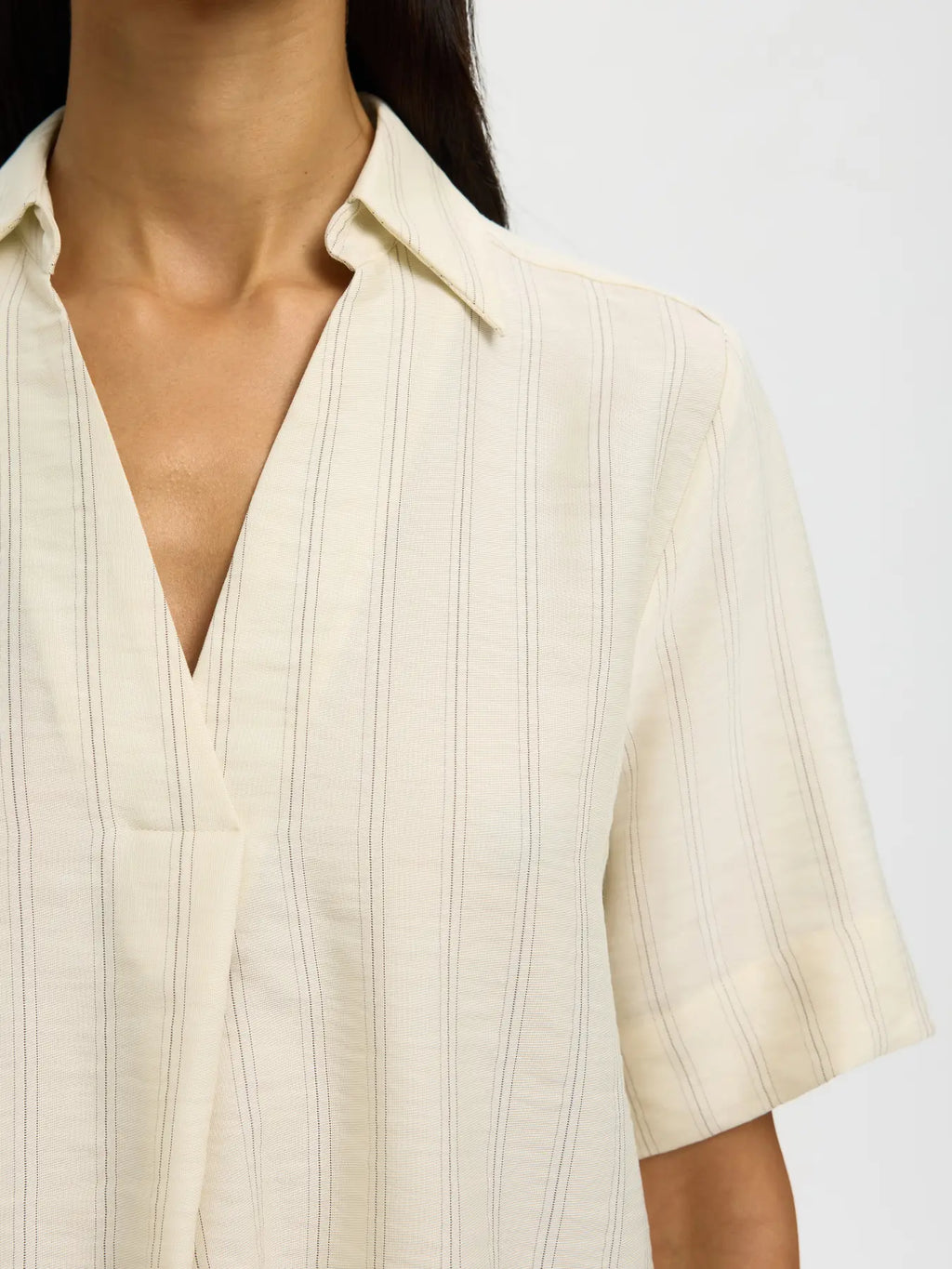 Marie Top - Egret Stripes