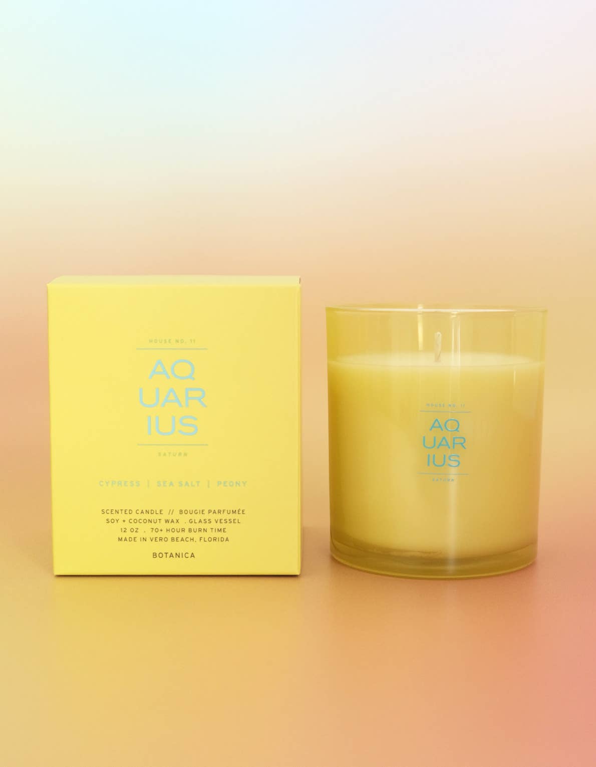 Aquarius Zodiac Candle - 12 oz.